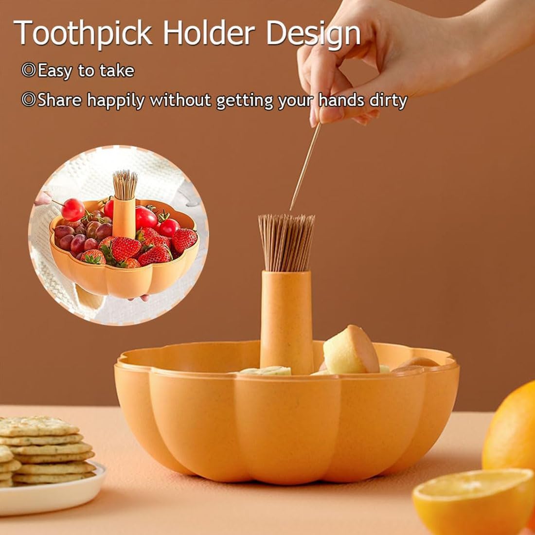 Amazon.com: Pumpkin Snack Holder, Pumpkin Snack Bowl with Lid
